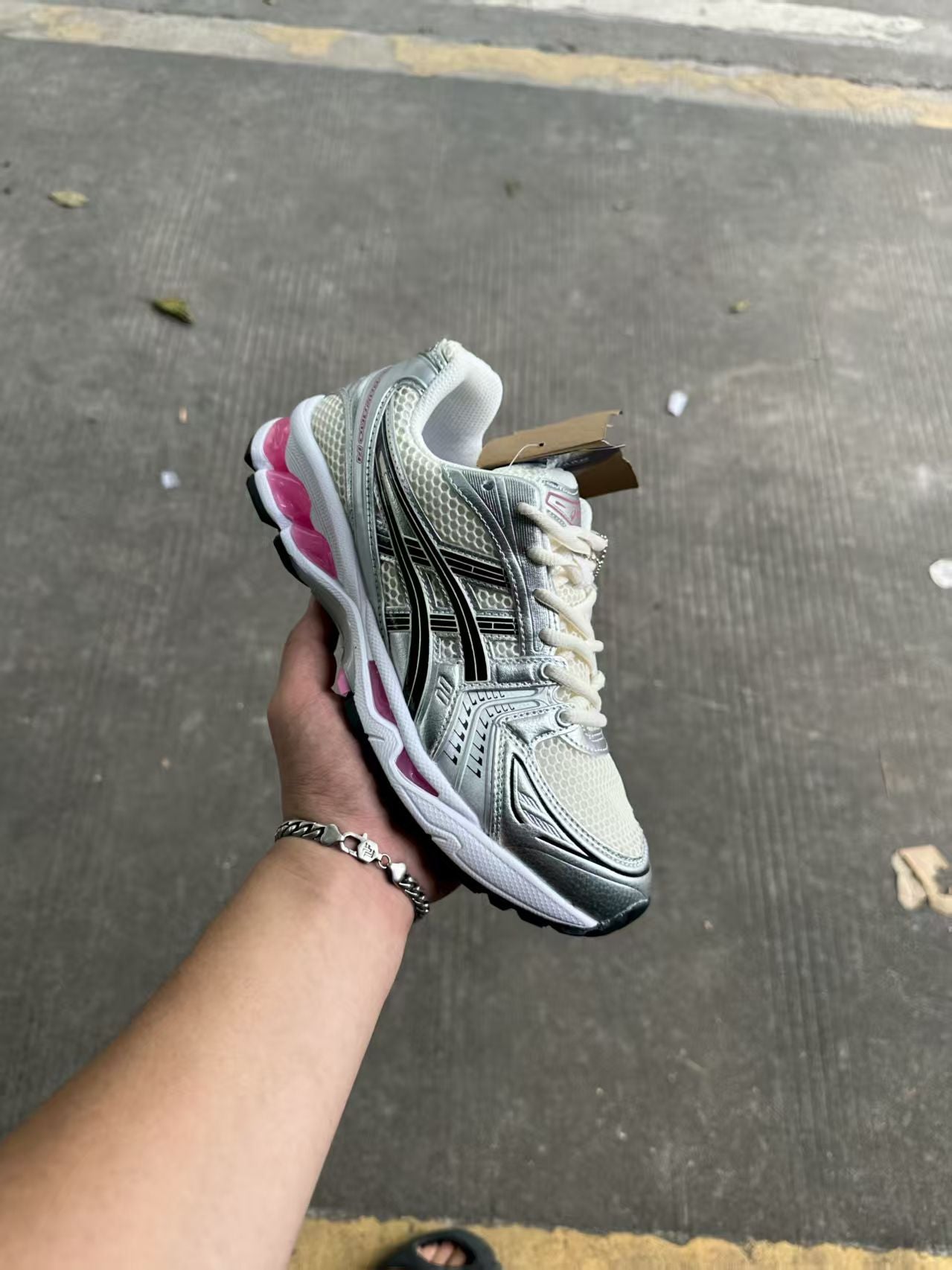 ASICS GEL-Kayano 14 — Cream / Sweet Pink