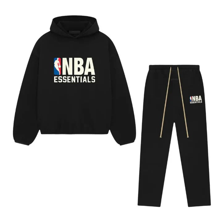NBA x Essentials Tracksuit — Hoodie & Jogger (Black)
