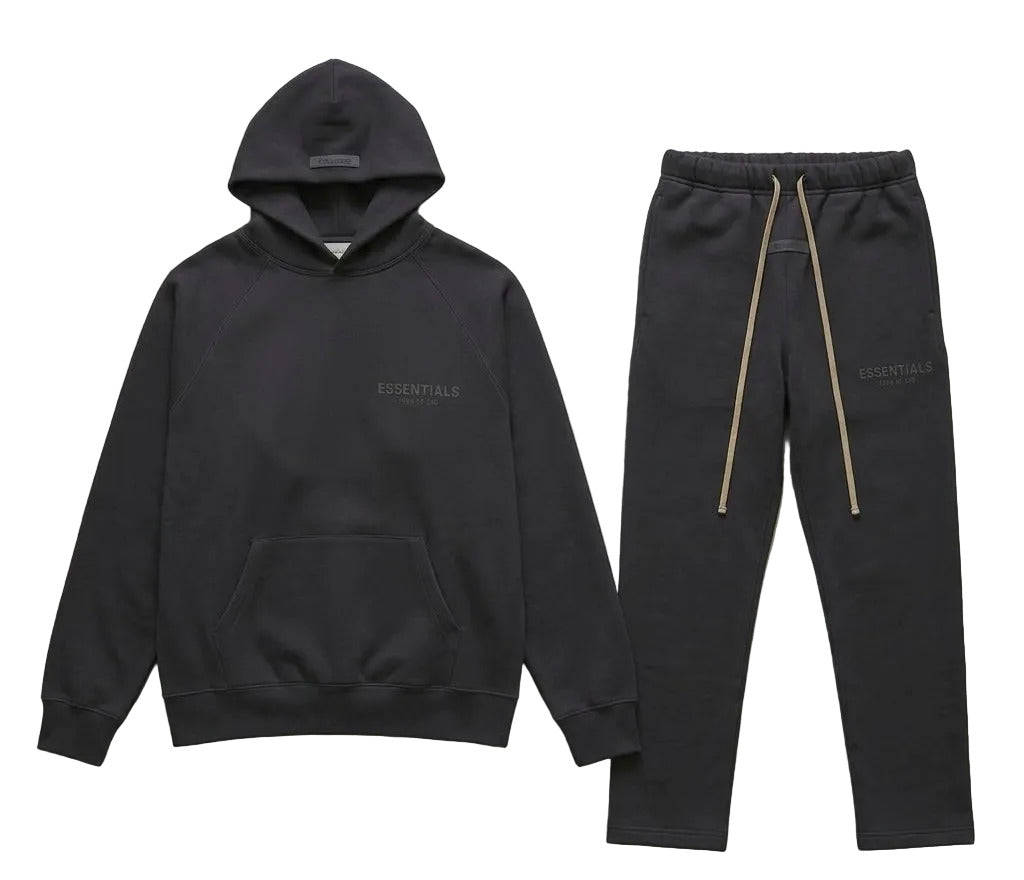 Essentials Tracksuit — Black (Hoodie + Jogger)