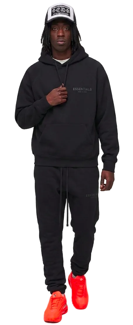 Full Fit — Essentials × Chrome Hearts (Black & Orange)